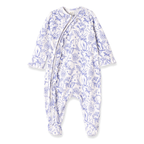 easter-bunny-toile-bamboo-zipper-romper Tesa Babe - Sophia's StyleBaby Girl Clothes-1